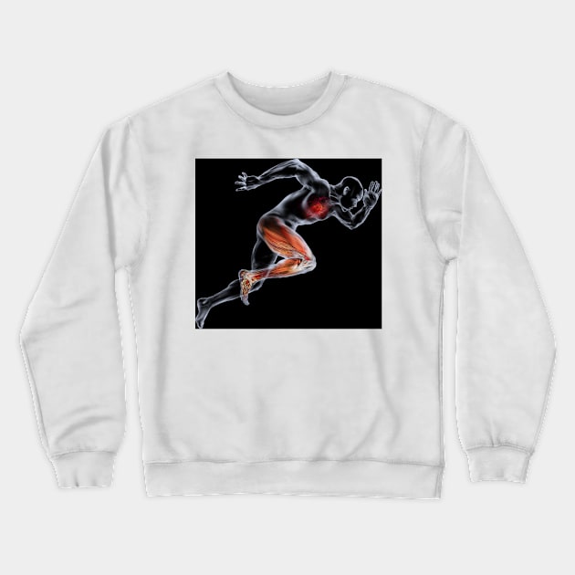 Sprinter, artwork (C006/8073) Crewneck Sweatshirt by SciencePhoto